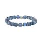 Preview: dark blue crystal silver night - Cubes - Konplott bracelet